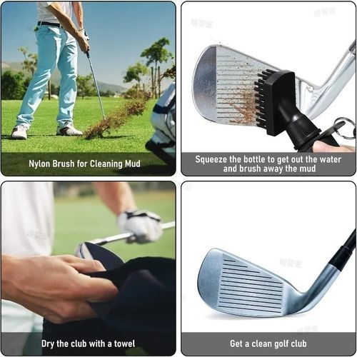 Golf Club Cleaning Brush Groove Cleaner Washer Tool Automatic Water Brush Kit — image 6