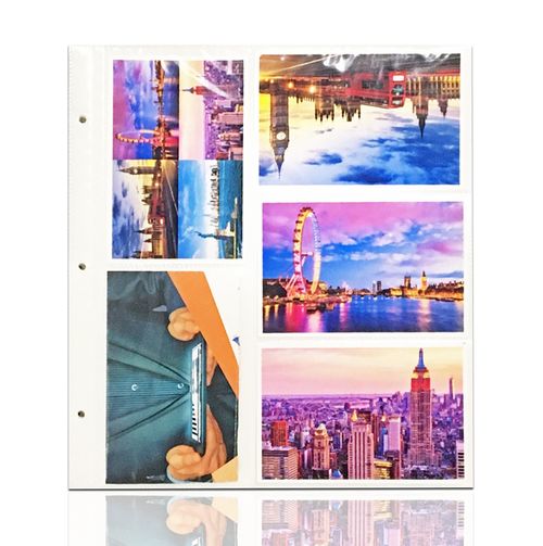 20 Slip in Refill Sheets to Hold 200 Photos for Large Ringbinder 6x4 Photo Album — image 1