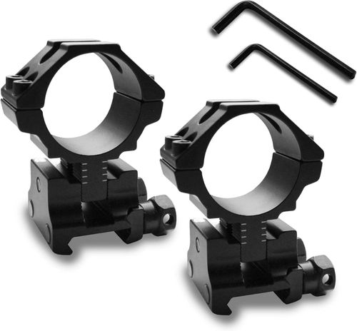 2x Scope Ring Mount 1''/30mm Precision Adjustable Height for 20mm Picatinny Rail — image 5