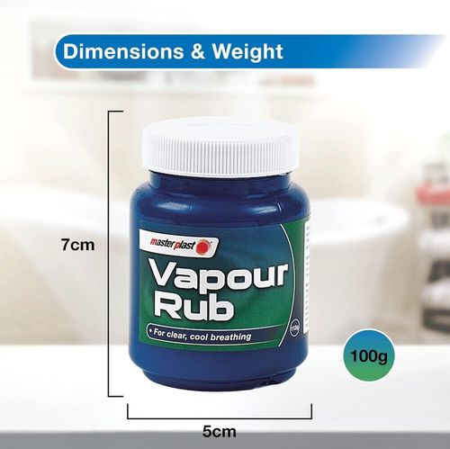 MENTHOL VAPOUR RUB CONGESTION RELIEF CHEST THROAT EUCALYPTUS VICKS VAPORUB 100G  — image 7