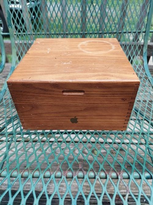 Rare Vintage Apple Macintosh Plus Walnut Storage Box