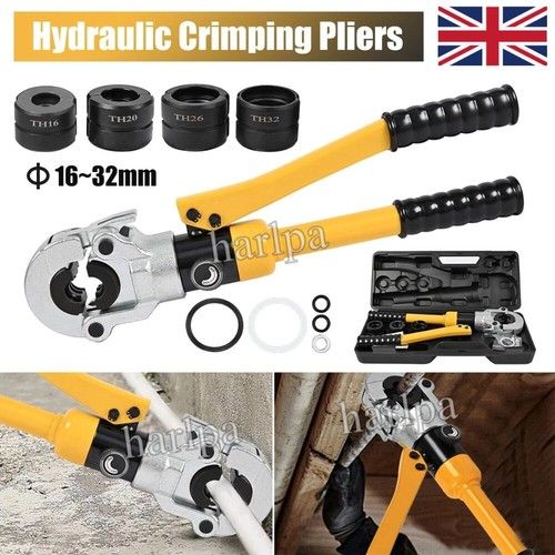 Copper Tube Fitting Hydraulic Pipe Crimping Tool 16-32mm Pressing Pliers Kit Set