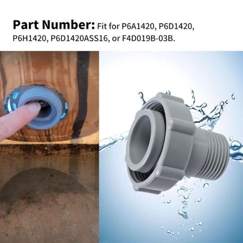 Pool Drain Fitting Connects Pools Drain Hose Adapter Ground Pool Drain Adapter