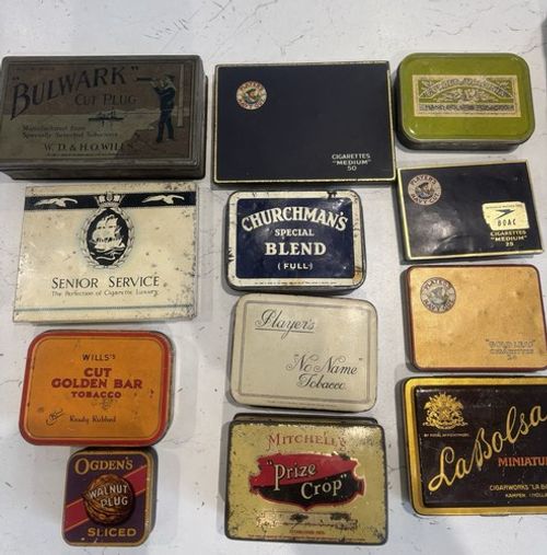 Vintage Tobacco and Cigarette Tins