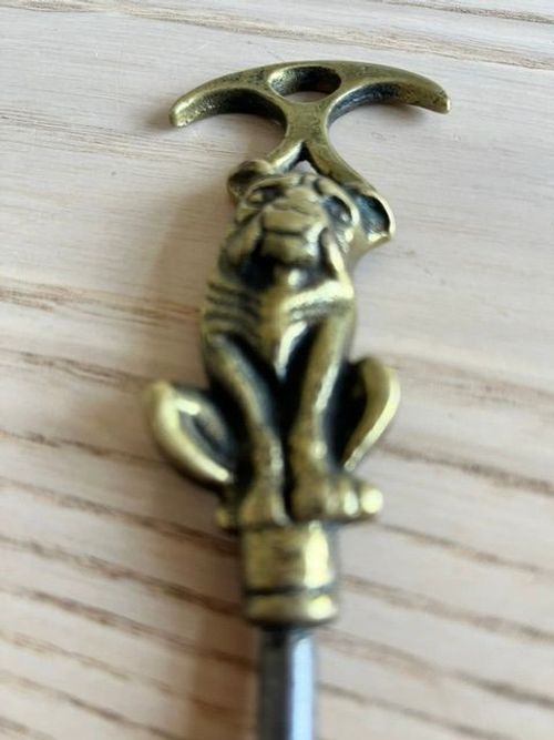 Early C20th Vintage Brass Corkscrew — image 3