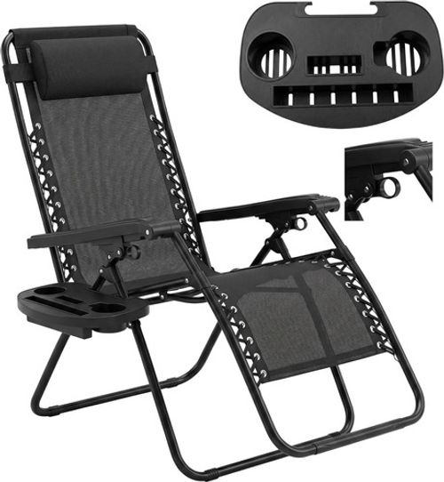Zero Gravity Chair Reclining Chair Sun Lounger Garden Chair Folding Adjustable