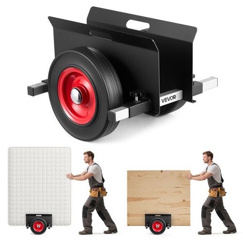 VEVOR Panel Dolly 453.6 kg Load Drywall Mover with 25 cm Rubber Wheels
