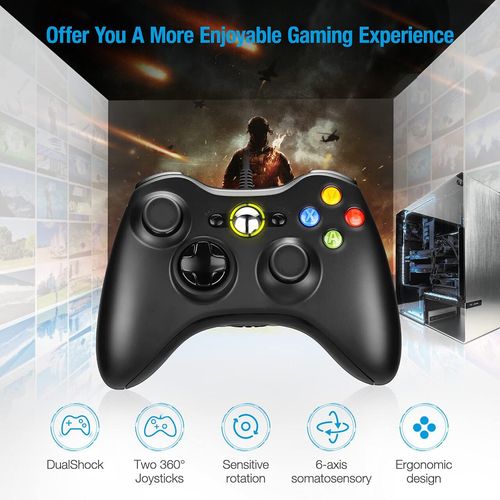 *BOXED* BLACK BRAND NEW USB WIRED CONTROLLER FOR XBOX 360 PC WINDOWS UK SELLER — image 4