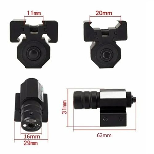Red Laser Dot Sight Scope Air Gun 20mm Rail Mount Tactical Rifle Pistol Hunting — image 4