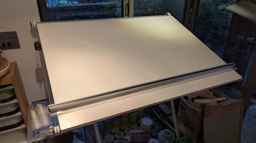 Drawing Board and Stand Width 127cm Height 93 cm — image 1