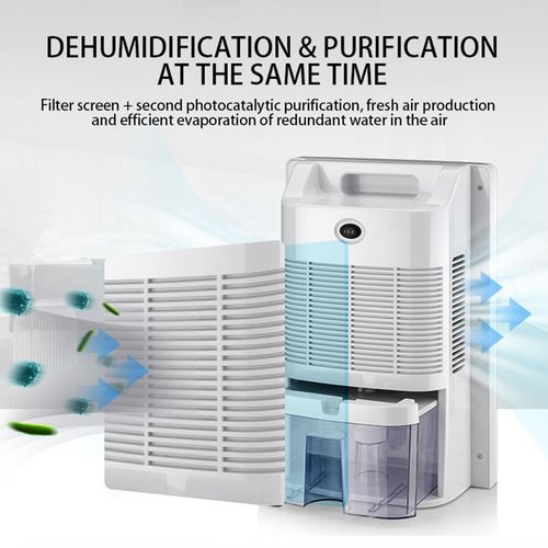 2.2L Large Dehumidifier Portable Quiet Home Air Dryer for Mould Moisture Damp — image 3