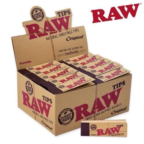 RAW Rolling Paper Tips Smoking Genuine Roach Roaches Book Filter Tips
