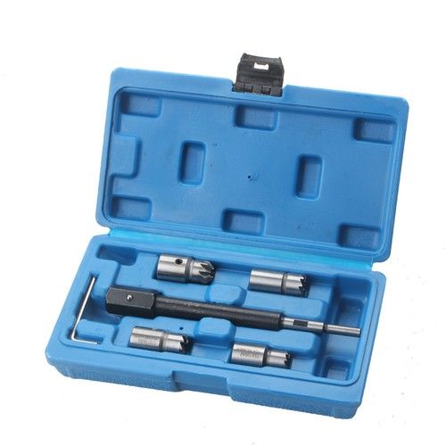 5pcs Diesel Injector Seat Cutter Set Delphi Bosch Bmw Merc CRD PSA Ford Fiat Kit