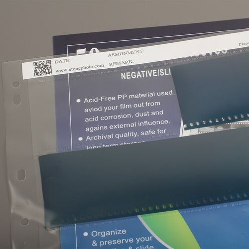 eTone 60x 120 Film Negative Strip Sleeves Storage Ring Binder Pages-translucent — image 13