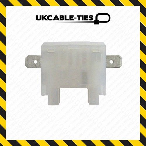 100Pcs White Inline Blade Fuse Holder Clip Together Inter Locking Fuse Holder