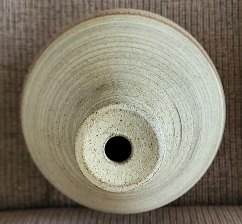 Large Cornish Mark Parish KP Studio Pottery MCM Ribbed Ceramic 40cm Lamp Base  — image 7