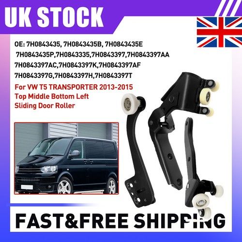 Fits VW Transporter T5 T6 Bottom Top Middle Left Sliding Door Roller Rail Lower