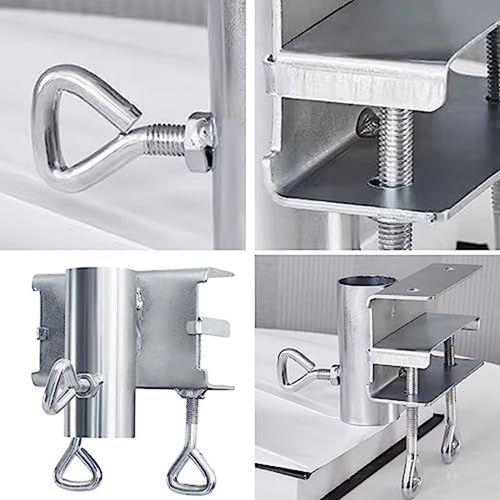 Sun Umbrella Holder Garden Umbrella Clip Adjustable Diameter Galvanized — image 11