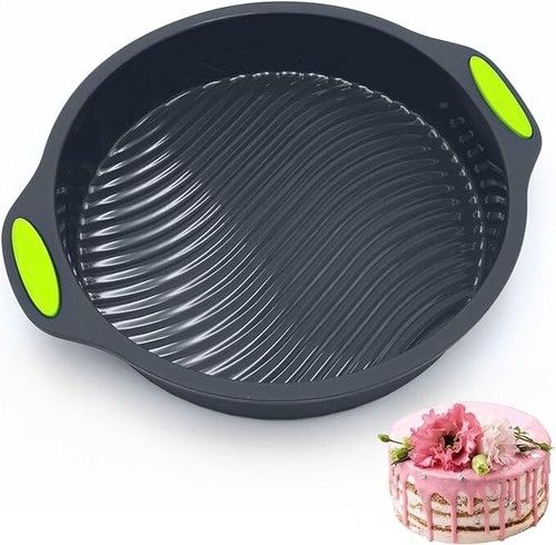 Silicone Baking Cake Mould | 9 Inch AtHomeBaking Non-Stick Silicone Cake Pan