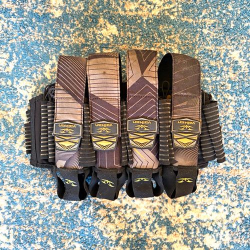 Valken Redemption 4+7 Paintball Pod Harness Pack Black/Grey vel cro Closure