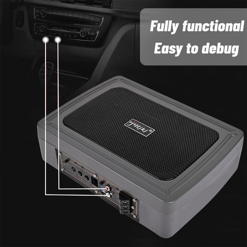 8"1200W Active Underseat Car Bass Box Audio Subwoofer Sub Speaker Amplifier HJKJ — image 7