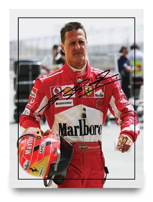 Michael Schumacher Signed Ferrari F1 8x6 Pre Printed Autograph Photo Memorabilia