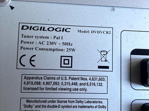 Digilogic DVDVCR2 DVD/VCR Combo Player VHS Video Cassette Recorder With Cable — image 15
