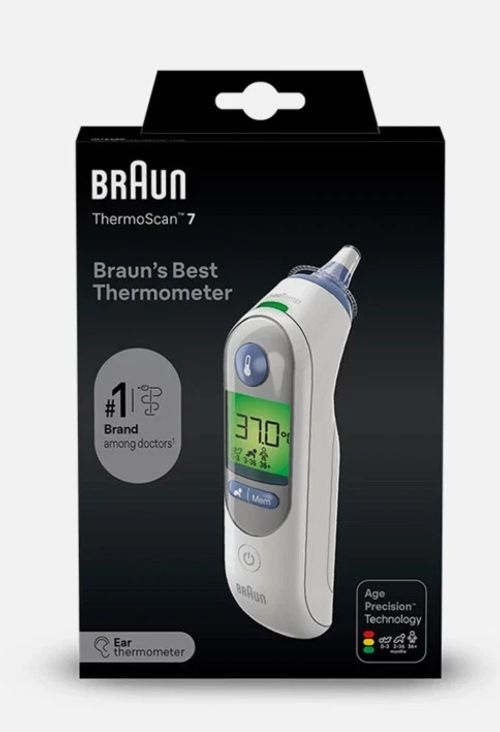 Braun Thermoscan 7 Ear Thermometer IRT6520 White — image 1