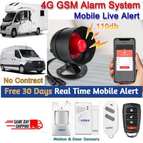 Motorhome Caravan Remote Alarm Security System Wireless Sensor Mobile Live Alert — image 9