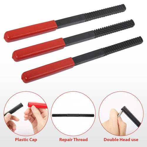 49PCS Thread Repair Chaser Tool UNC UNF Metric Thread Restorer Kit Rethreading — image 9