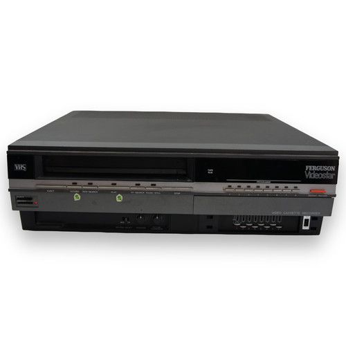 Ferguson Videostar 3V38 VHS VCR Recorder/Player Grey & Black 30-Watt - Powers On