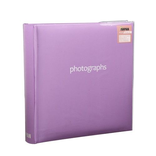 Purple Large Memo Slip In Case  Photo Album Holds  200 Photos  "6 x 4"- SM200PE