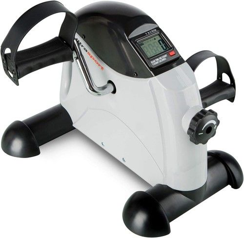 Under Desk Bike Pedal Exerciser Arm/Leg Exercise Portable Mini Bike LCD Display