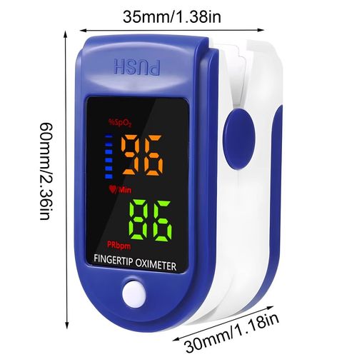 Finger Pulse Oximeter Blood Oxygen Saturation Meter SpO2 Heart Rate Monitor UK — image 4