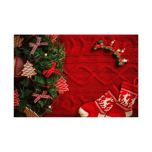 Christmas Photography Backdrop Vinyl Photo Background Xmas Tree Bell Snow Cabin