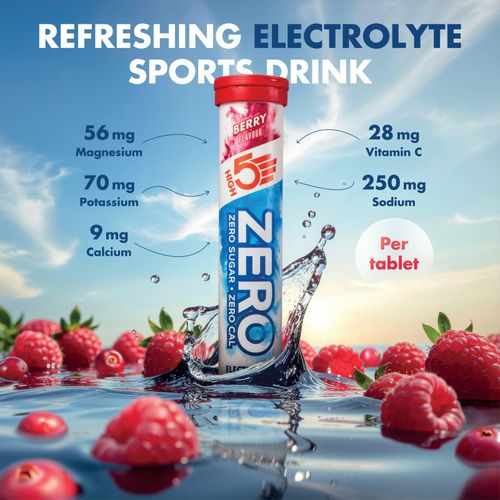 HIGH5 Zero Electrolyte Tablets Berry Hydration Drink 20 Tablets Sugar Free — image 18