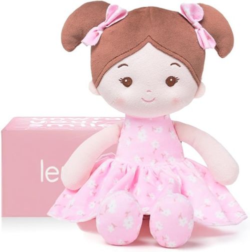 LeyaDoll Soft Baby Doll-12inch-Best Gift for Your Little One-FloraBelle(Pink)