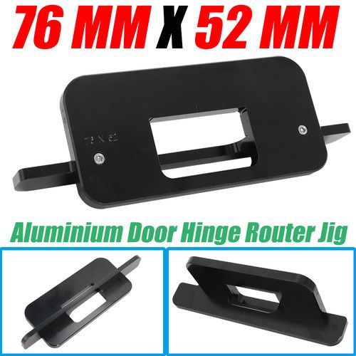 Aluminium Door Hinge Router Jig (76mm X 52mm) Jig Installation Kit