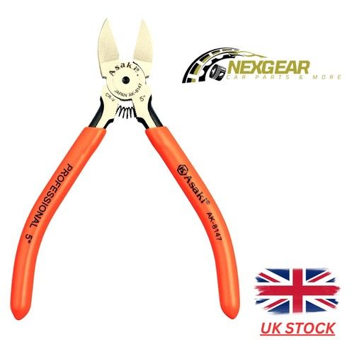 ASAKI 5" AK-8147 FLUSH CUT SIDE CUTTERS DIAGONAL CUTTING CUTTER PLIERS 135 MM