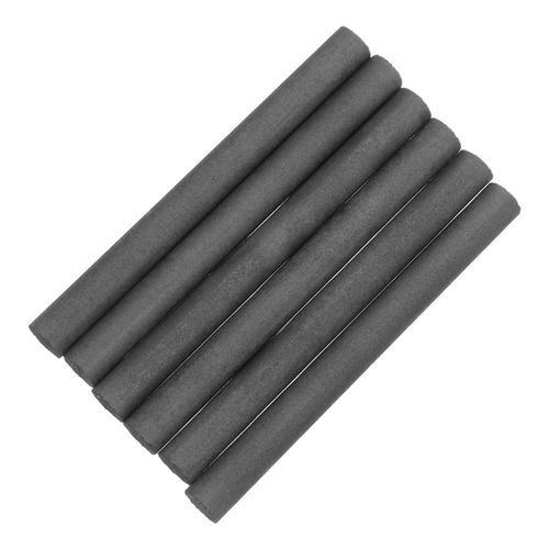 6Pcs Durable Graphite Cylinder Rods Black Conductive Electrodes for Lab Use — image 2