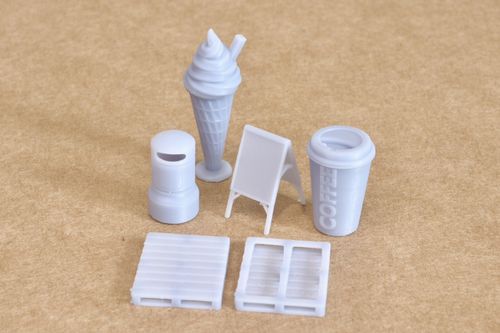 Container Based Cafe Scene Set OO GAUGE 1:76 Model Railway Scenery Decoration — image 11