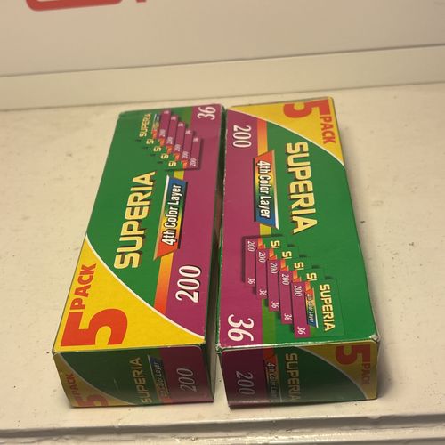 Rare Sealed 2x 5-Pack Fujifilm Superia 200 35mm Film 36 Exp Expired 2005 C41 Lot — image 4
