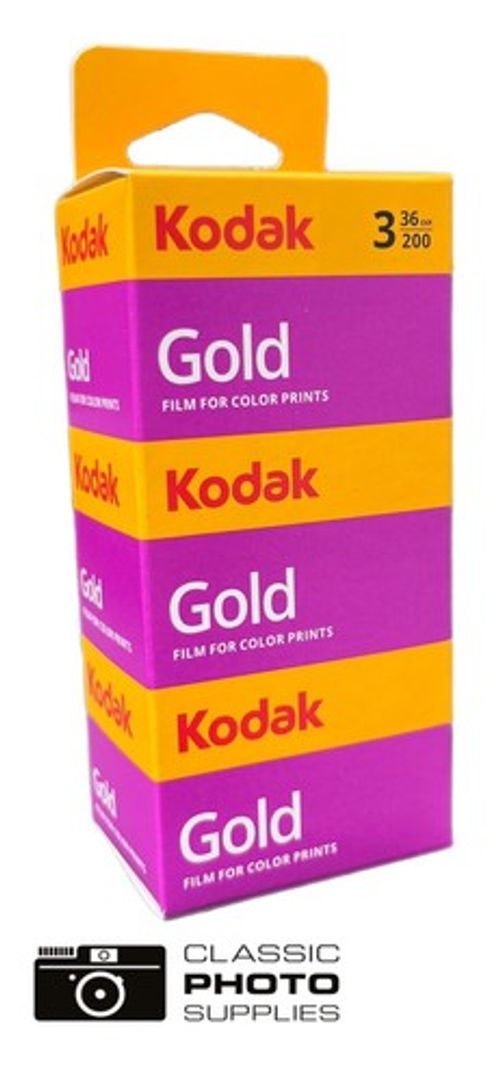 Kodak Gold 200 35mm 36 Exposure Three pack - Expiry 2028