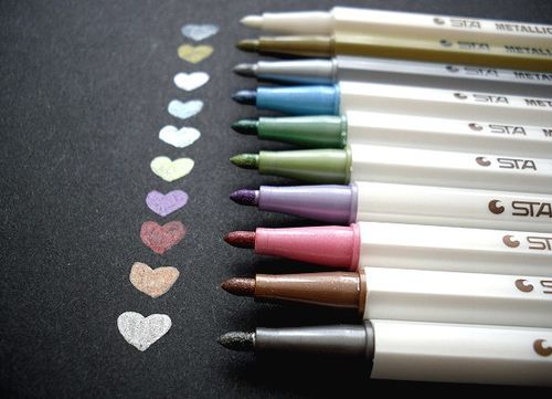  Waterproof Metallic Marker Pens Card Making Craft Diary Scrapbooking UK Seller — image 2