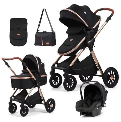 Newborn Baby Pram Pushchair Buggy Stroller 3in1 Travel System Car Seat Included