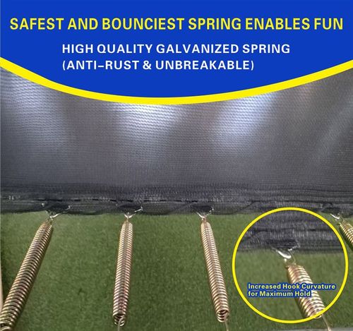 Big Air Super Bounce 8x12ft Rectangular Trampoline with Safety Enclosure Black - — image 8
