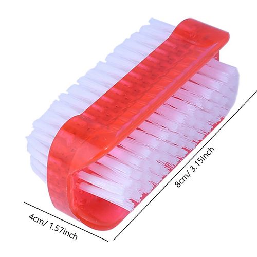 Double Sided Nail Cleaning Brush Fingernail Toenail Manicure Pedicure UK — image 3