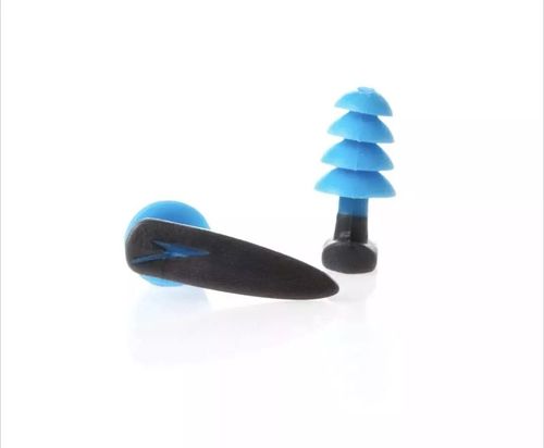 Speedo Biofuse Aquatic Earplug X 3 One Size Grey/Blue Reusable Case New F1 — image 8