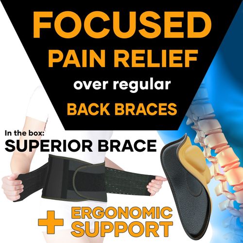 MEDiBrace PLUS Back Support Lower Brace + Lumbar Pad for Sciatica & Pain Relief — image 2