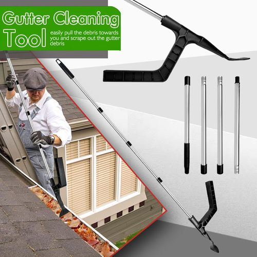Gutter Cleaning Tool Roof Gutter Cleaner with Splicing Pole Handle Detachable — image 5